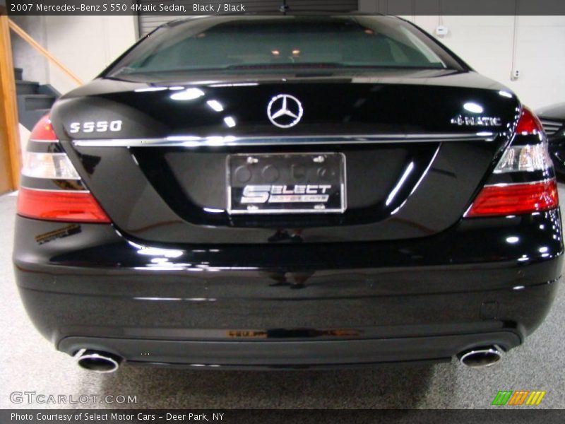 Black / Black 2007 Mercedes-Benz S 550 4Matic Sedan