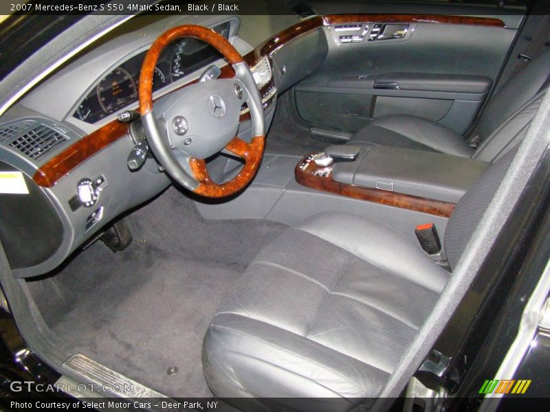 Black / Black 2007 Mercedes-Benz S 550 4Matic Sedan