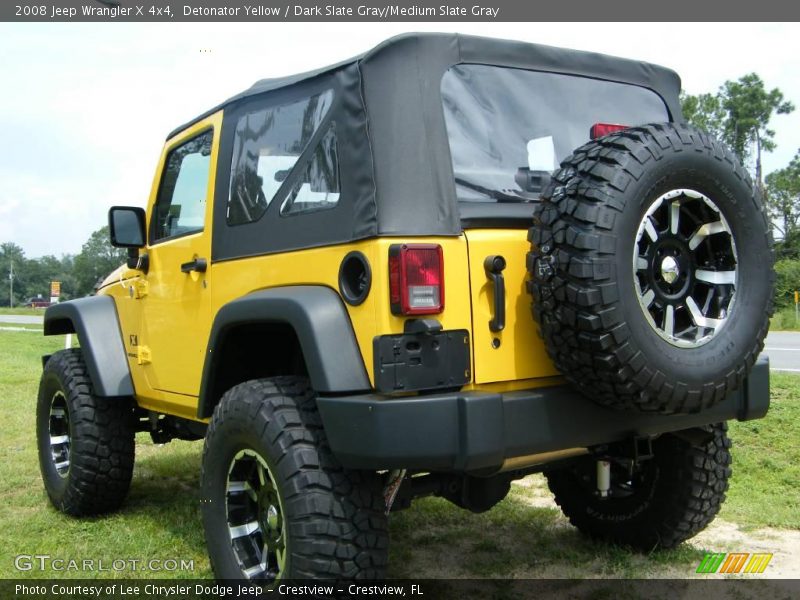 Detonator Yellow / Dark Slate Gray/Medium Slate Gray 2008 Jeep Wrangler X 4x4