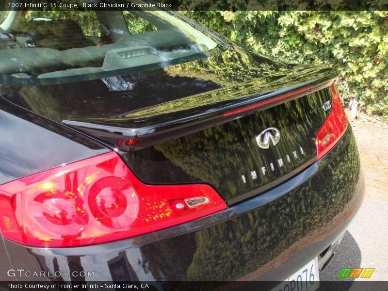Black Obsidian / Graphite Black 2007 Infiniti G 35 Coupe