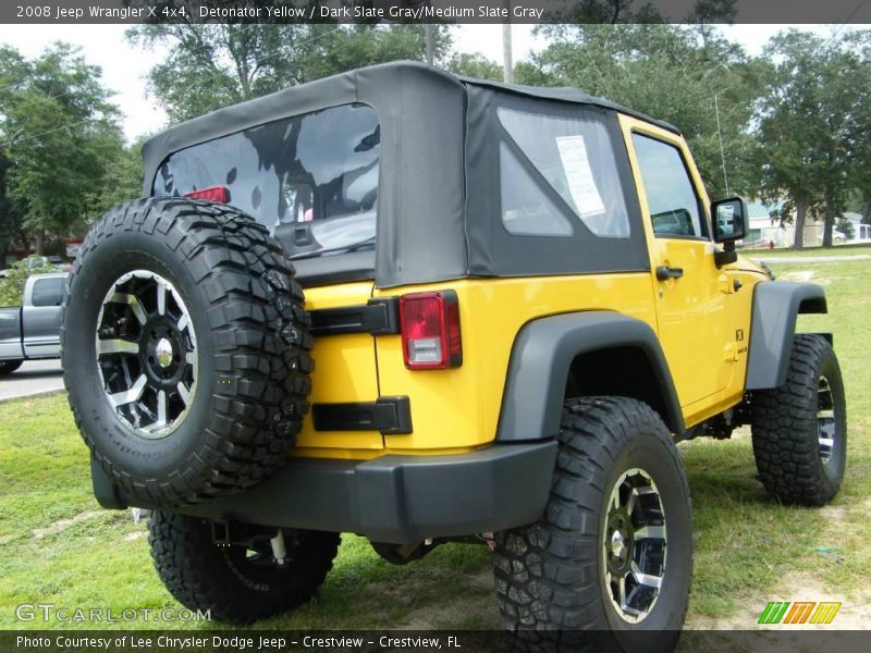 Detonator Yellow / Dark Slate Gray/Medium Slate Gray 2008 Jeep Wrangler X 4x4