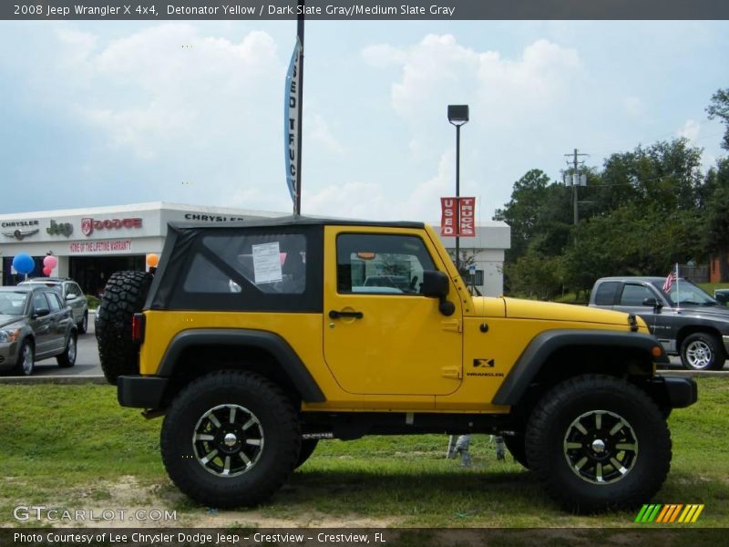 Detonator Yellow / Dark Slate Gray/Medium Slate Gray 2008 Jeep Wrangler X 4x4