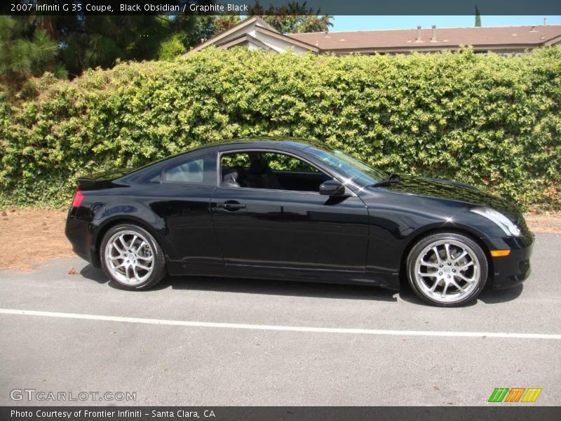 Black Obsidian / Graphite Black 2007 Infiniti G 35 Coupe