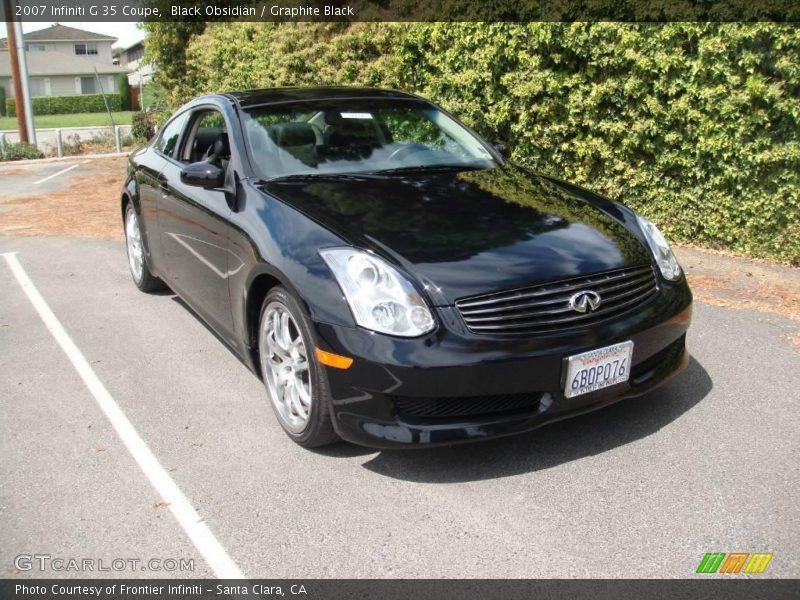 Black Obsidian / Graphite Black 2007 Infiniti G 35 Coupe