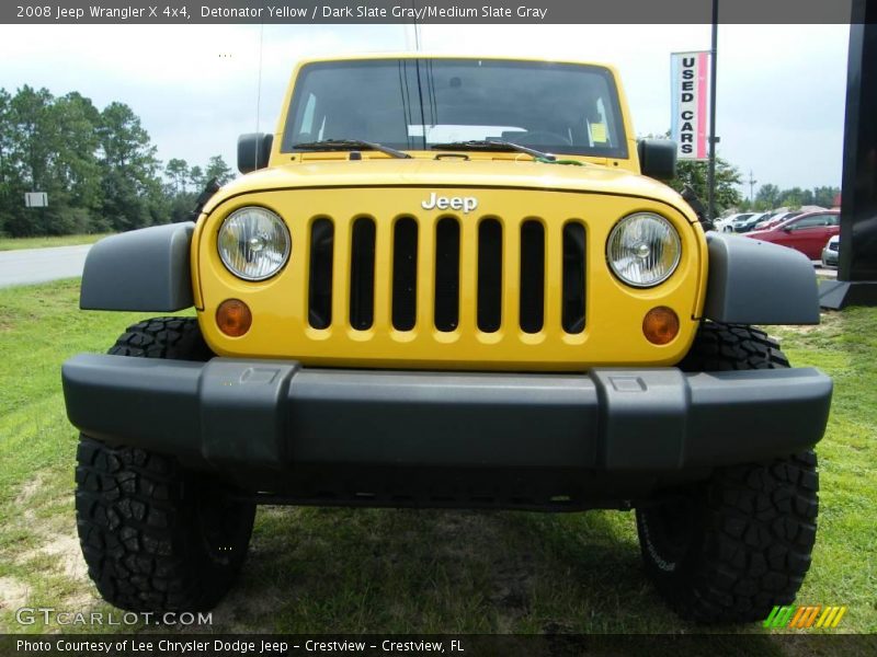 Detonator Yellow / Dark Slate Gray/Medium Slate Gray 2008 Jeep Wrangler X 4x4