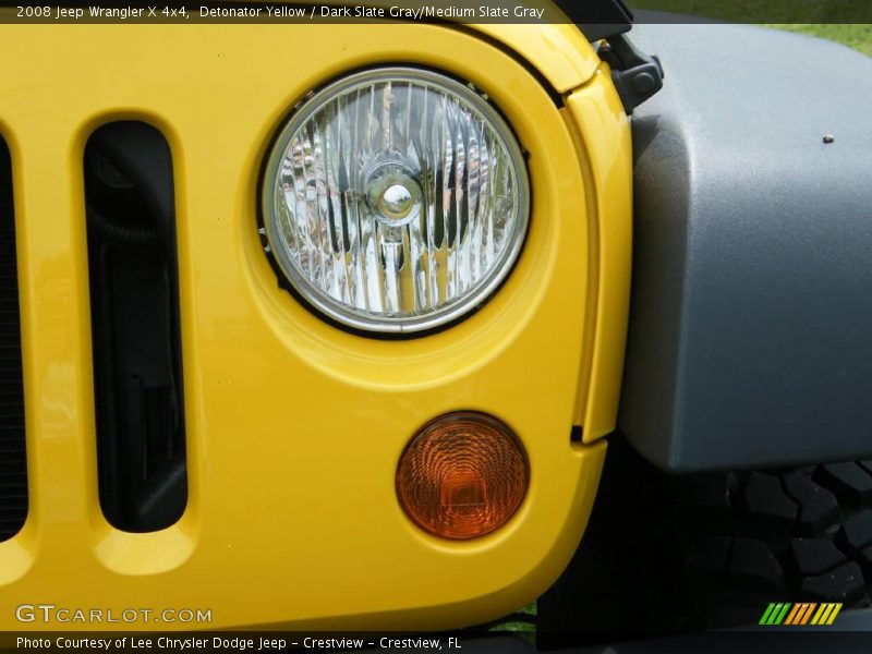 Detonator Yellow / Dark Slate Gray/Medium Slate Gray 2008 Jeep Wrangler X 4x4