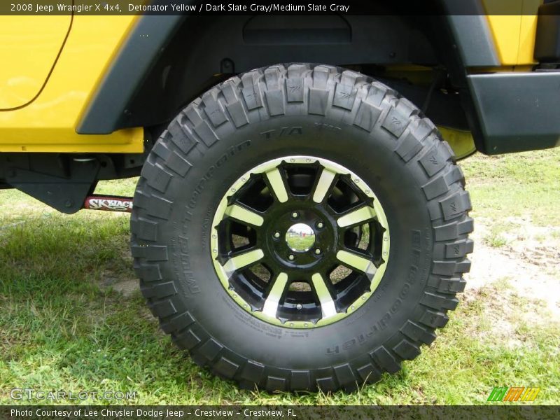 Detonator Yellow / Dark Slate Gray/Medium Slate Gray 2008 Jeep Wrangler X 4x4