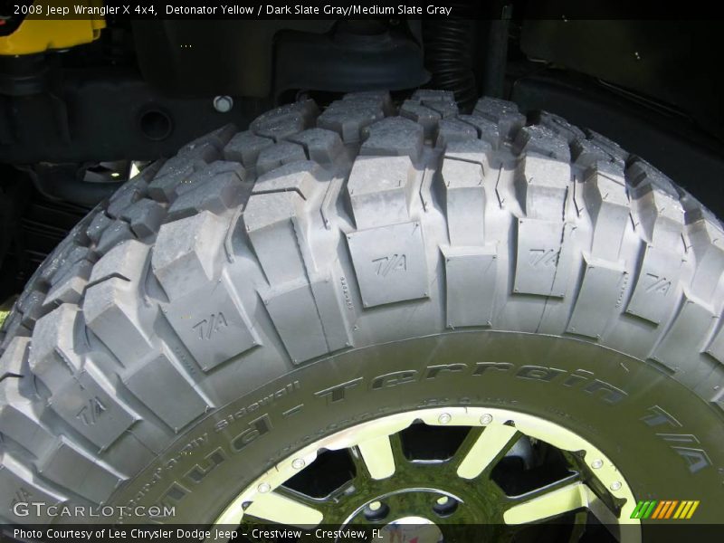 Detonator Yellow / Dark Slate Gray/Medium Slate Gray 2008 Jeep Wrangler X 4x4