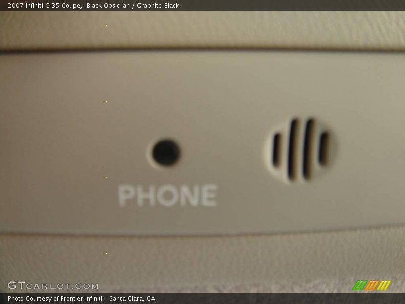 Black Obsidian / Graphite Black 2007 Infiniti G 35 Coupe