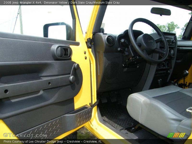 Detonator Yellow / Dark Slate Gray/Medium Slate Gray 2008 Jeep Wrangler X 4x4