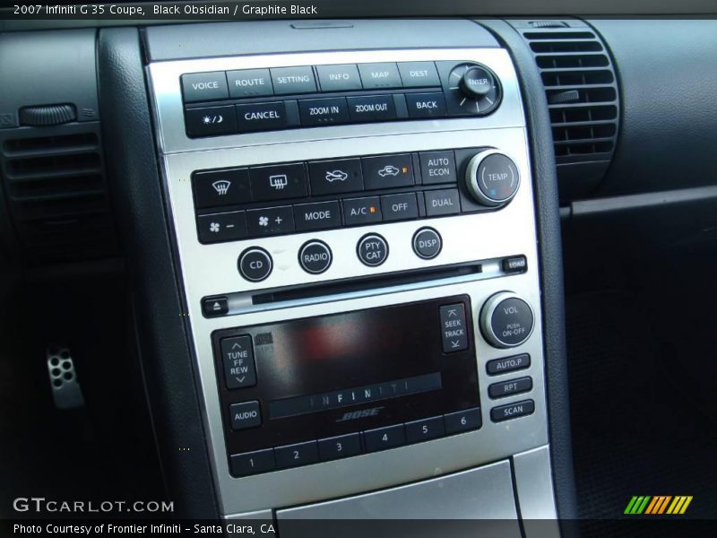 Black Obsidian / Graphite Black 2007 Infiniti G 35 Coupe