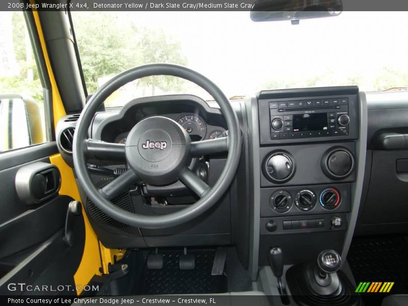 Detonator Yellow / Dark Slate Gray/Medium Slate Gray 2008 Jeep Wrangler X 4x4