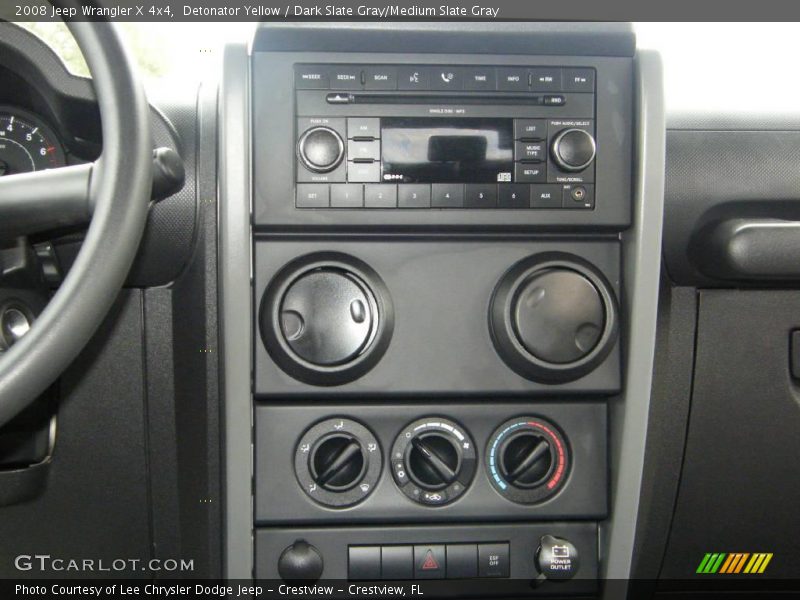 Detonator Yellow / Dark Slate Gray/Medium Slate Gray 2008 Jeep Wrangler X 4x4