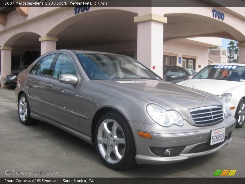 Pewter Metallic / Ash 2007 Mercedes-Benz C 230 Sport