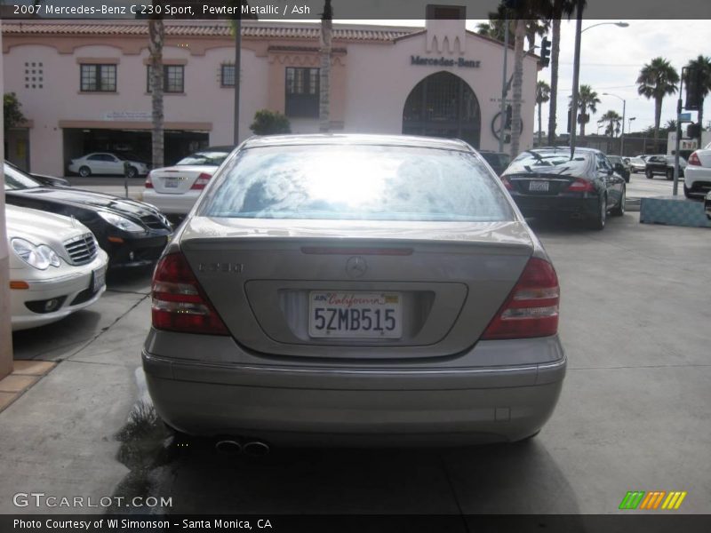 Pewter Metallic / Ash 2007 Mercedes-Benz C 230 Sport