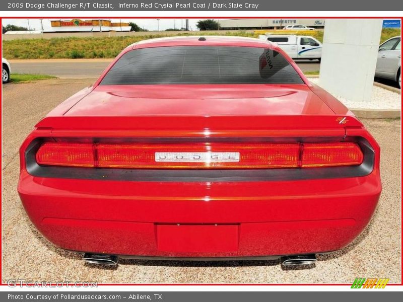 Inferno Red Crystal Pearl Coat / Dark Slate Gray 2009 Dodge Challenger R/T Classic