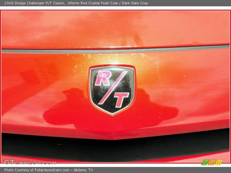 Inferno Red Crystal Pearl Coat / Dark Slate Gray 2009 Dodge Challenger R/T Classic