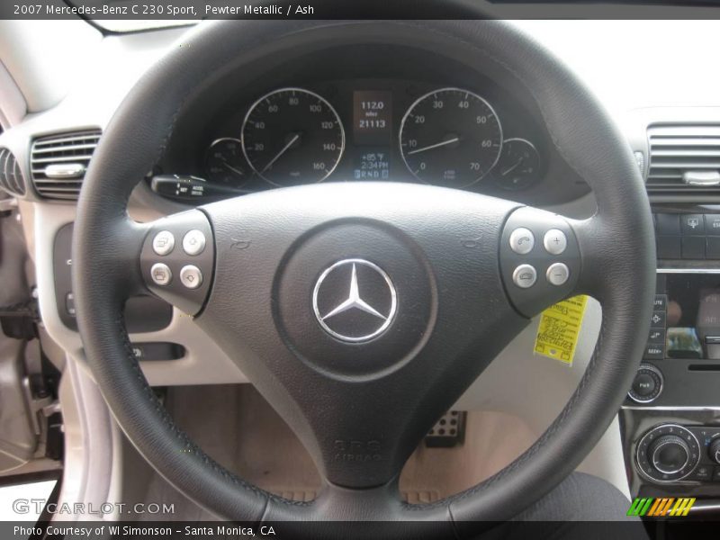 Pewter Metallic / Ash 2007 Mercedes-Benz C 230 Sport