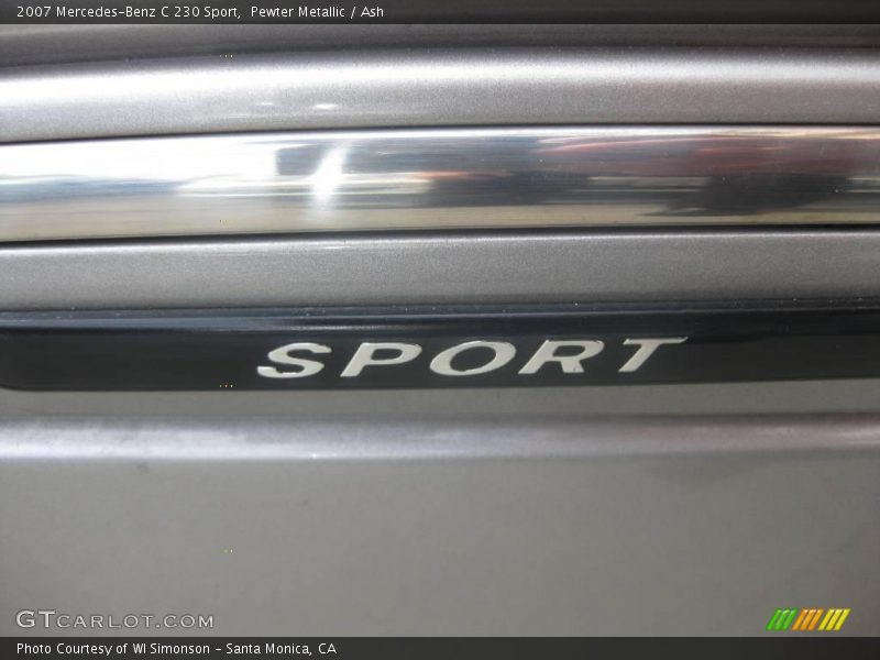 Pewter Metallic / Ash 2007 Mercedes-Benz C 230 Sport