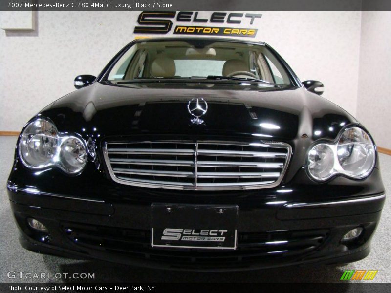 Black / Stone 2007 Mercedes-Benz C 280 4Matic Luxury