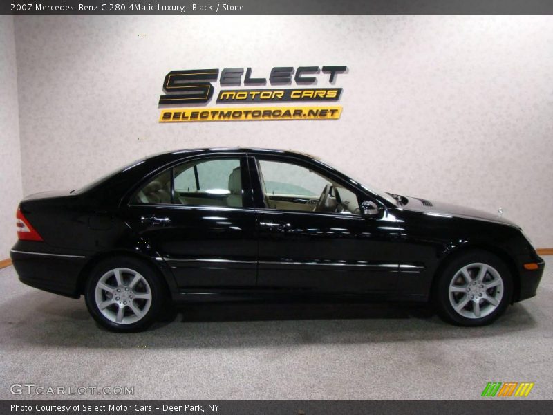 Black / Stone 2007 Mercedes-Benz C 280 4Matic Luxury