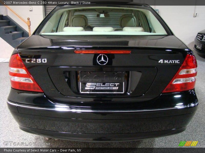 Black / Stone 2007 Mercedes-Benz C 280 4Matic Luxury