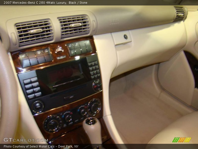 Black / Stone 2007 Mercedes-Benz C 280 4Matic Luxury