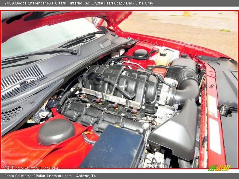 Inferno Red Crystal Pearl Coat / Dark Slate Gray 2009 Dodge Challenger R/T Classic