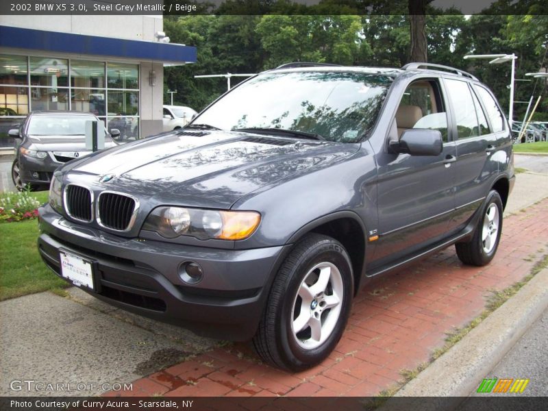 Steel Grey Metallic / Beige 2002 BMW X5 3.0i