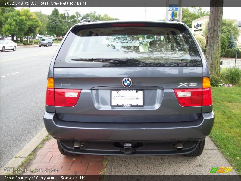 Steel Grey Metallic / Beige 2002 BMW X5 3.0i