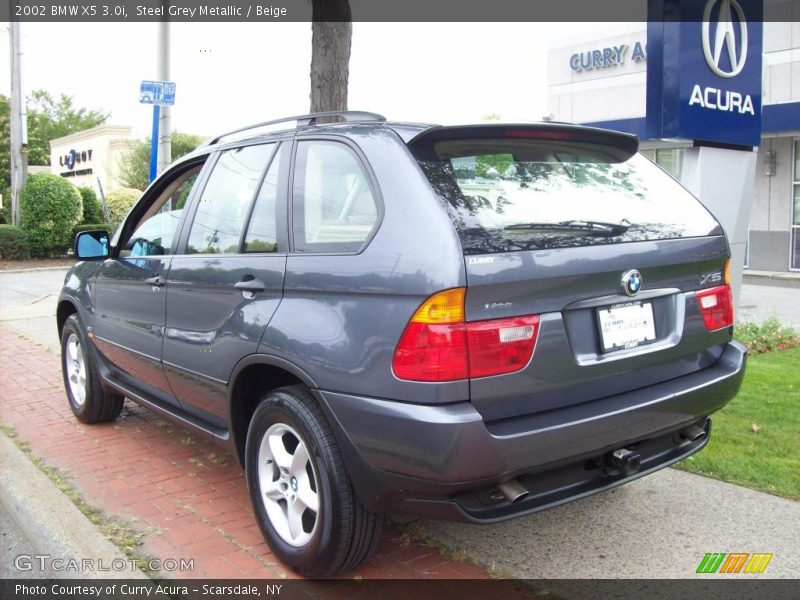 Steel Grey Metallic / Beige 2002 BMW X5 3.0i