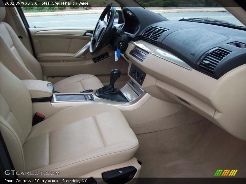 Steel Grey Metallic / Beige 2002 BMW X5 3.0i