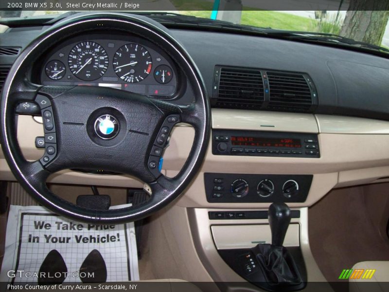 Steel Grey Metallic / Beige 2002 BMW X5 3.0i