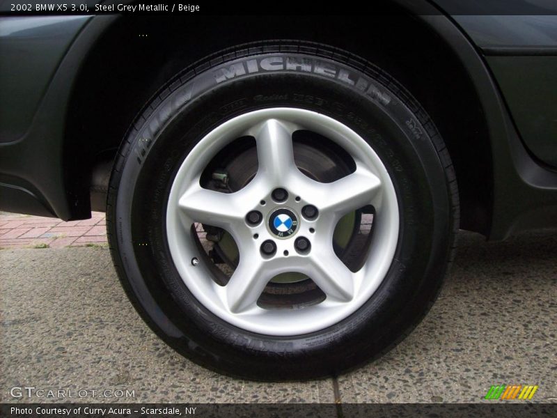 Steel Grey Metallic / Beige 2002 BMW X5 3.0i