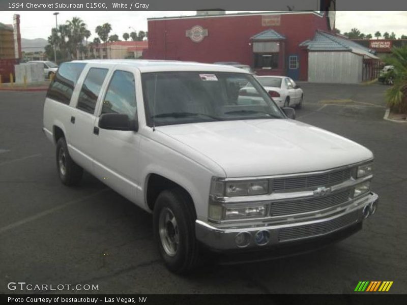 White / Gray 1994 Chevrolet Suburban C1500