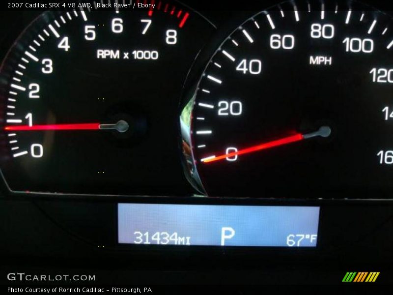 Black Raven / Ebony 2007 Cadillac SRX 4 V8 AWD