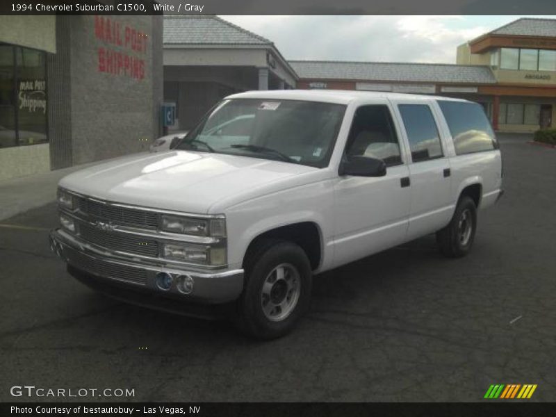 White / Gray 1994 Chevrolet Suburban C1500
