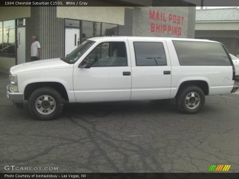 White / Gray 1994 Chevrolet Suburban C1500