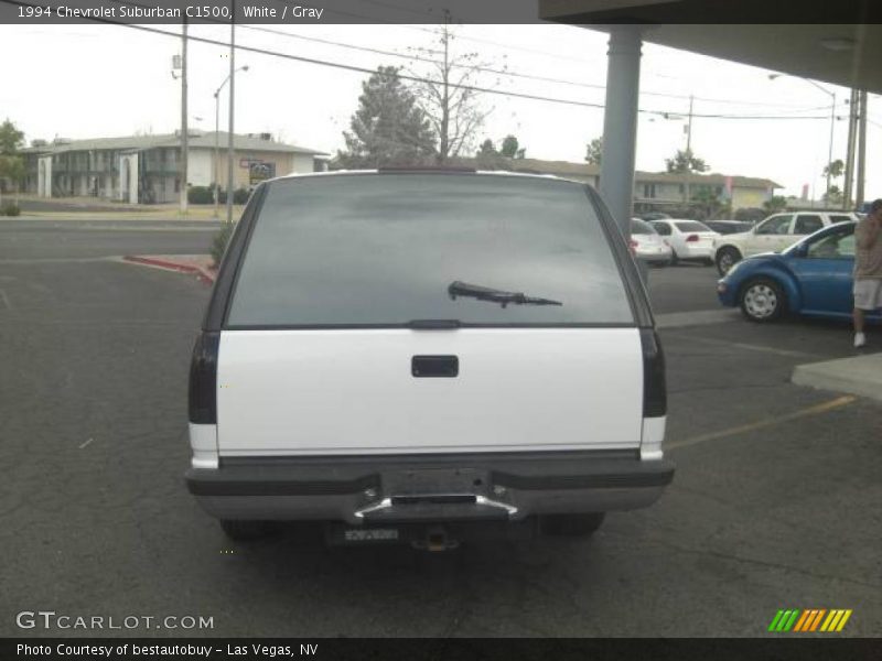 White / Gray 1994 Chevrolet Suburban C1500
