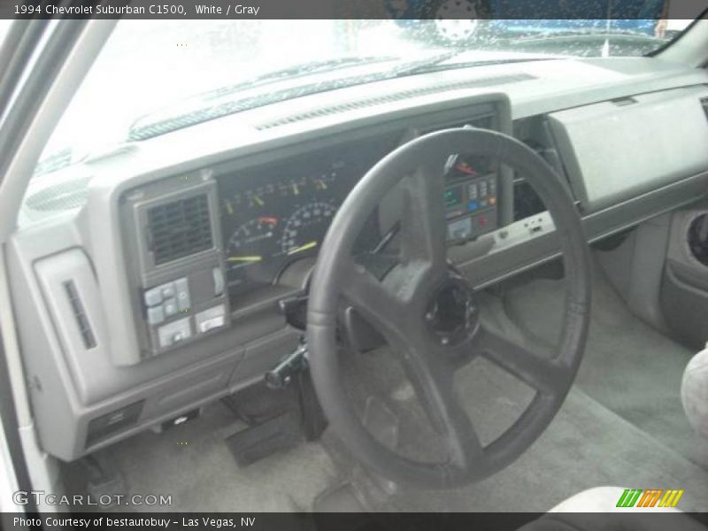 White / Gray 1994 Chevrolet Suburban C1500