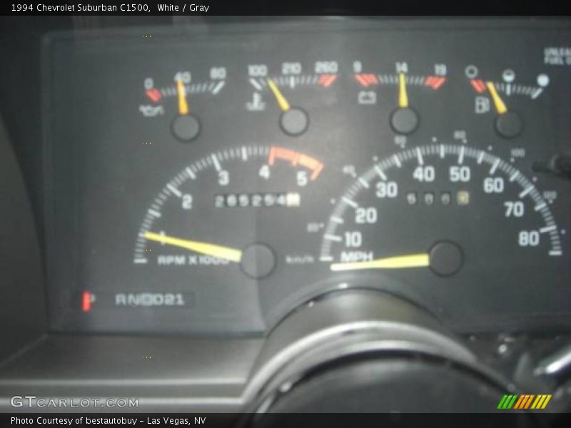 White / Gray 1994 Chevrolet Suburban C1500