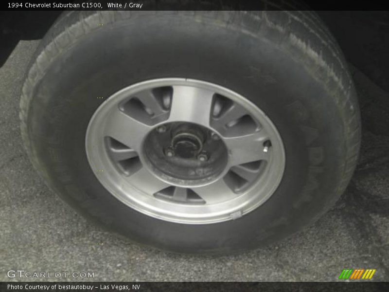 White / Gray 1994 Chevrolet Suburban C1500