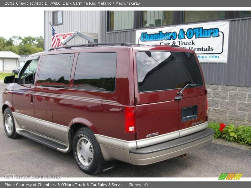 Dark Carmine Red Metallic / Medium Gray 2002 Chevrolet Astro LT AWD