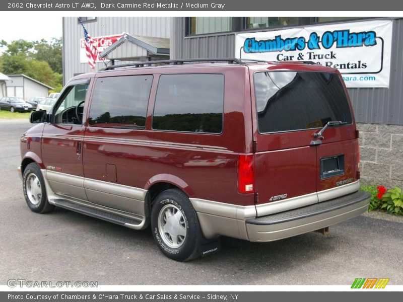 Dark Carmine Red Metallic / Medium Gray 2002 Chevrolet Astro LT AWD
