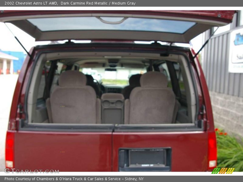 Dark Carmine Red Metallic / Medium Gray 2002 Chevrolet Astro LT AWD