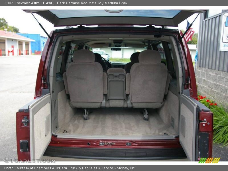 Dark Carmine Red Metallic / Medium Gray 2002 Chevrolet Astro LT AWD