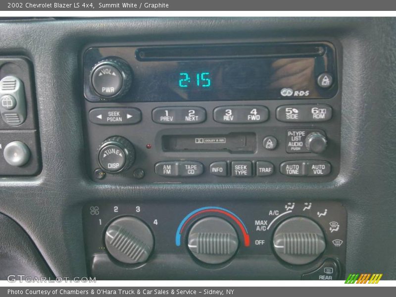 Summit White / Graphite 2002 Chevrolet Blazer LS 4x4