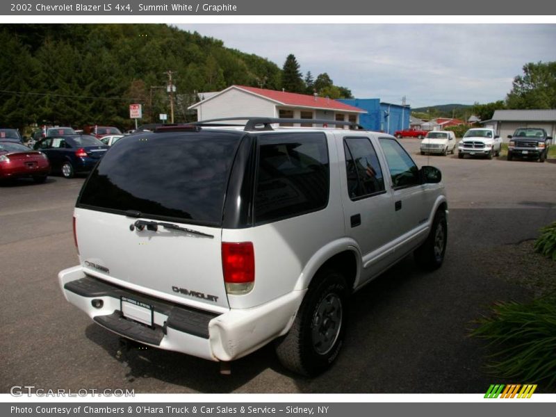 Summit White / Graphite 2002 Chevrolet Blazer LS 4x4