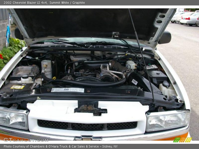 Summit White / Graphite 2002 Chevrolet Blazer LS 4x4