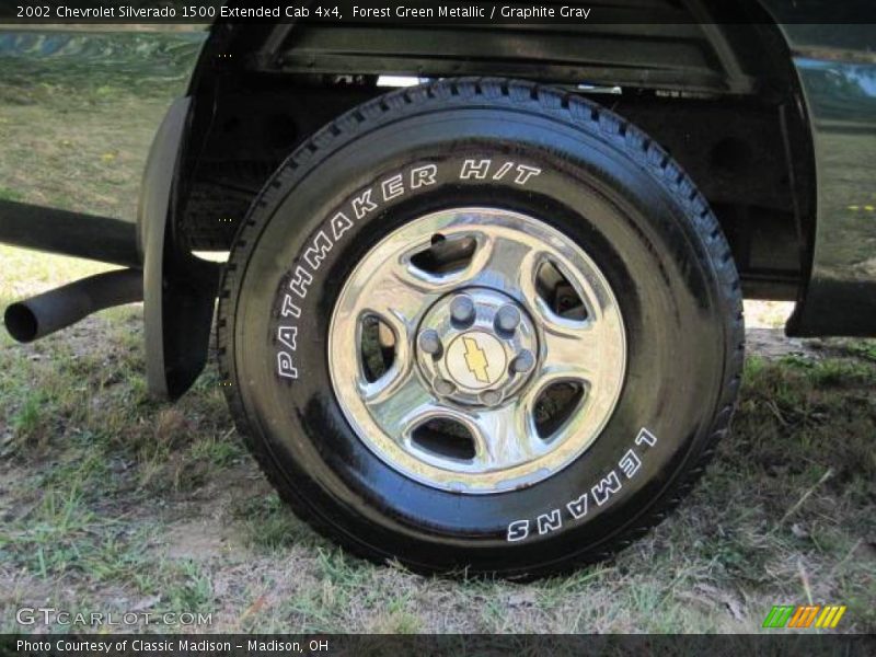 Forest Green Metallic / Graphite Gray 2002 Chevrolet Silverado 1500 Extended Cab 4x4